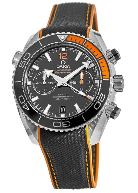 omega seamaster planet ocean orange black strap